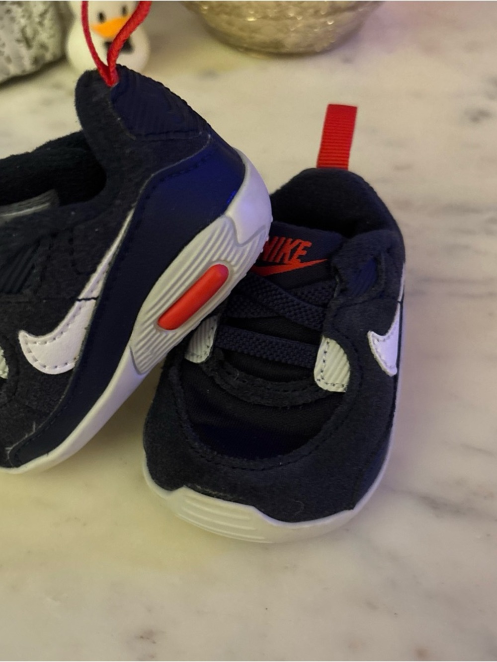 Nike Infant Navy, White Nike  Sneakers 1c